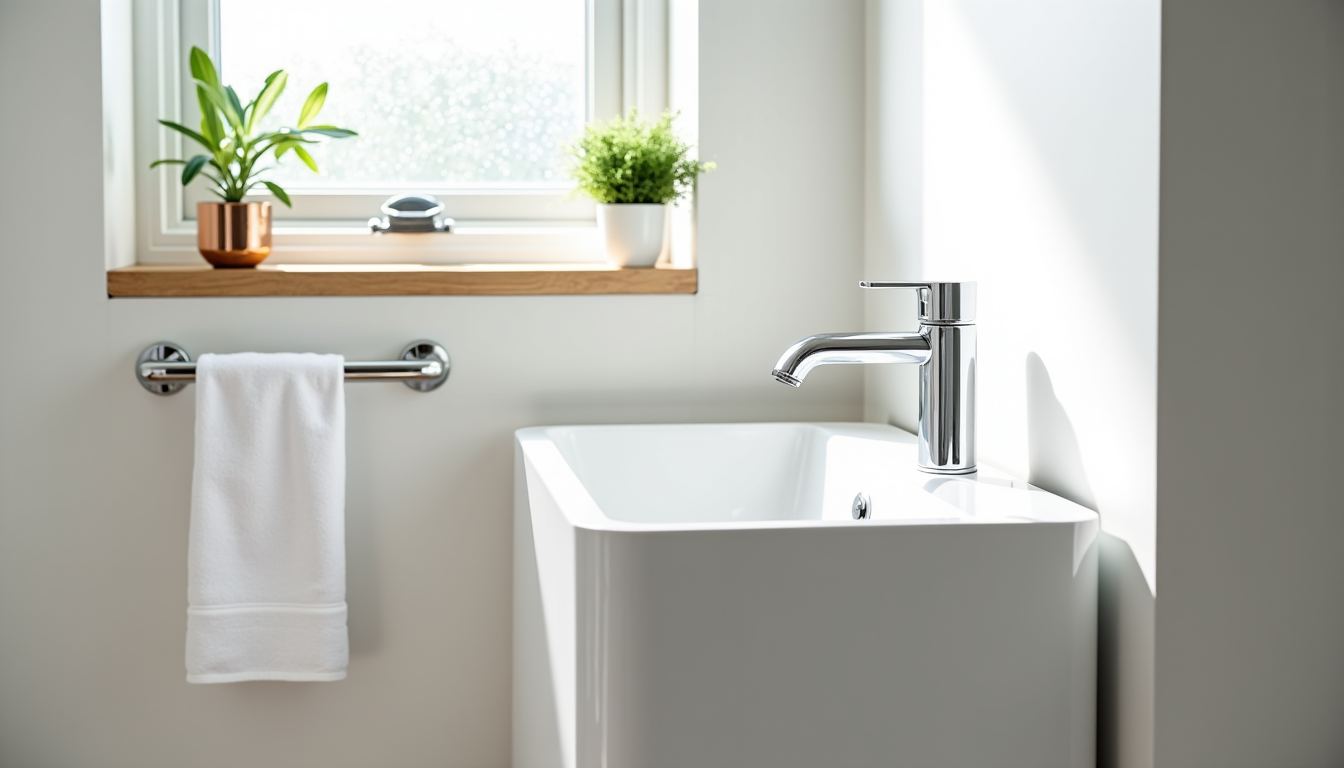 Comment choisir un lavabo totem adapté à une petite salle de bain