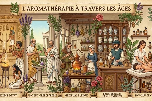 L&rsquo;aromathérapie à travers les âges : un voyage dans son histoire et son développement